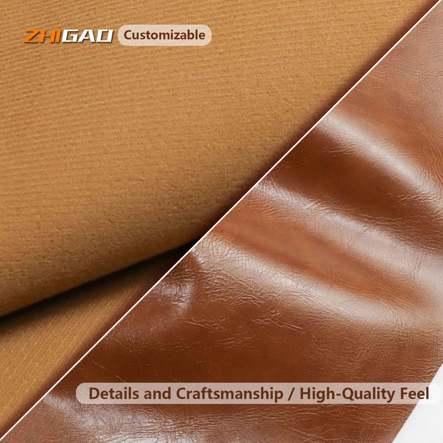မော်တော်ကားနှင့် ပရိဘောဂ Leather အတွက် Microfiber Leather