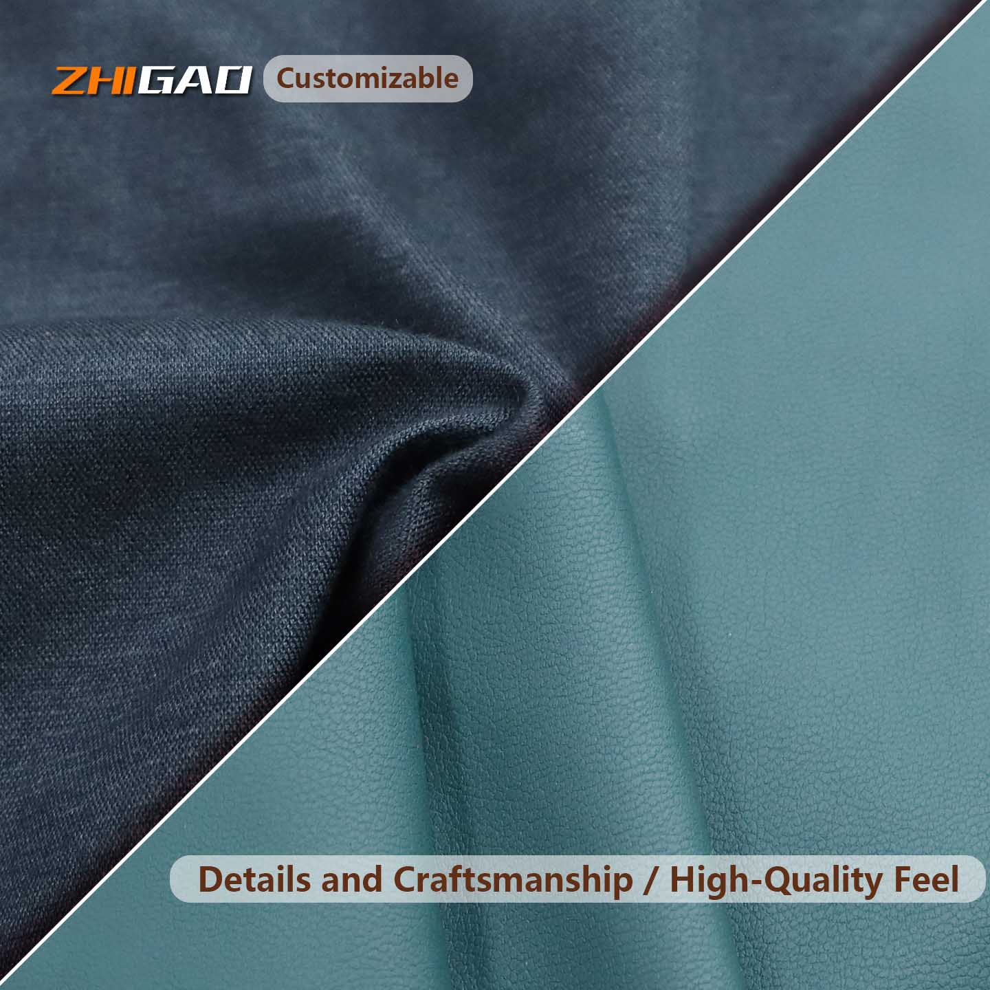 ၀တ်စုံအတွက် PU Leather Fabric