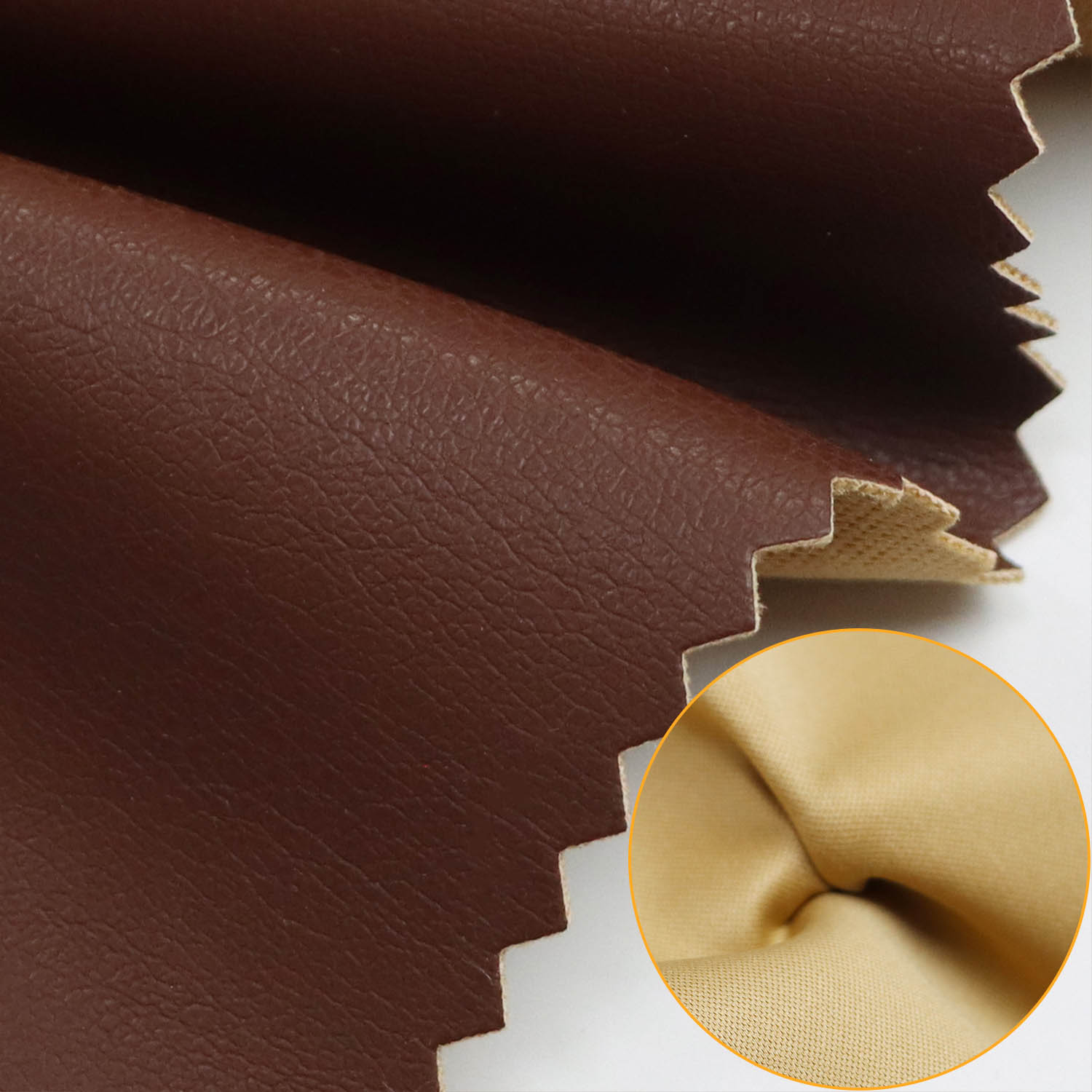 စိတ်ကြိုက်လက်ကား Faux Leather အထည်
