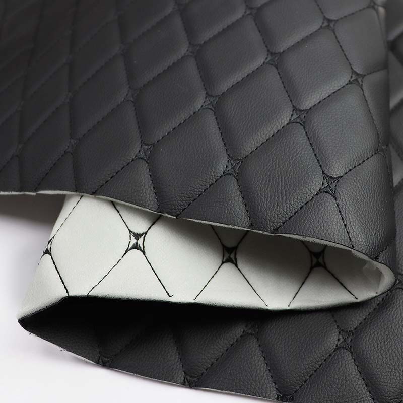 ပန်းထိုးခြင်း ပေါင်းစပ်ရေမြှုပ် PVC Leather Automoible Seat Cover Fabric