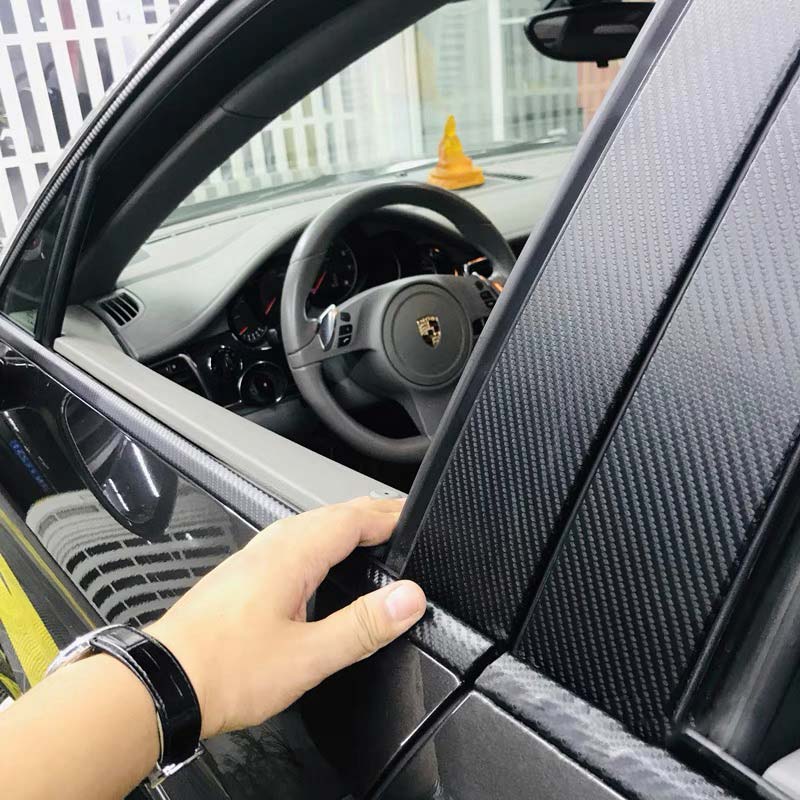 ကာဗွန်ဖိုက်ဘာ PVC Synthetic Leather Artificial Car Interior Fabric