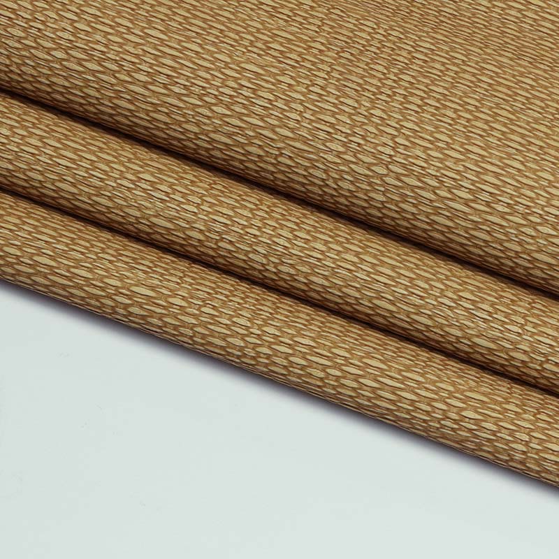 Straw Mat Pattern PVC Leather Upholstery Decor Material