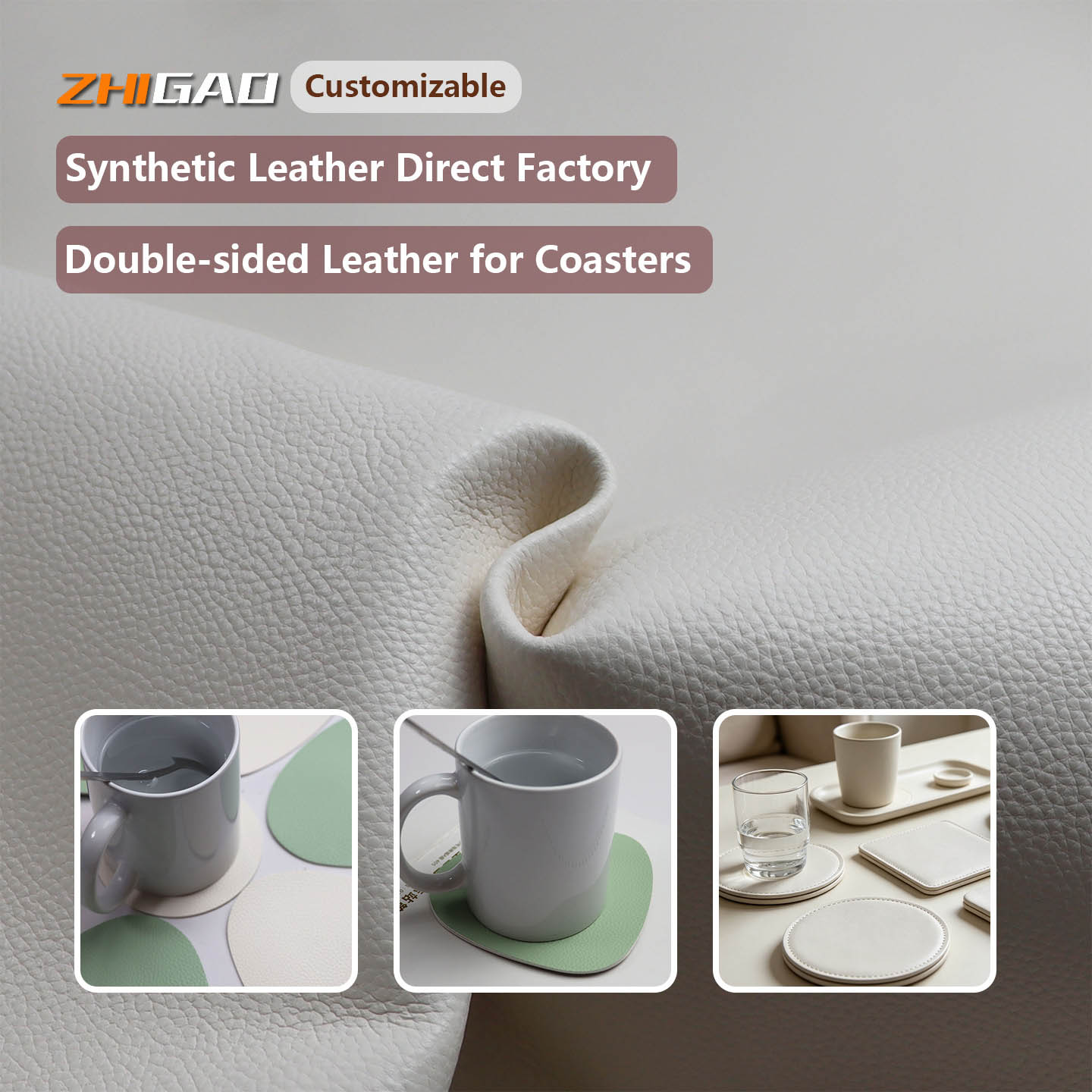 Vegan Leather Placemats အထည် Vegan Leather Placemats အထည်